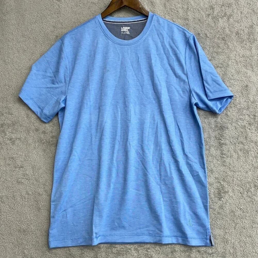 NWOT Lands' End Men's M Blue Crew Neck T-Shirt